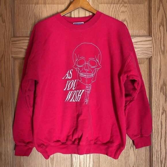 HANES Vintage Sweatshirt As You Wish Skeleton Graphic - Picture 4 of 10